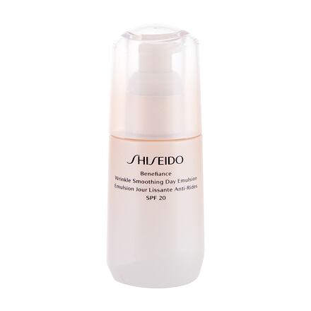 Shiseido Benefiance Wrinkle Smoothing Day Emulsion SPF20 dámský pleťová emulze proti vráskám 75 ml pro ženy