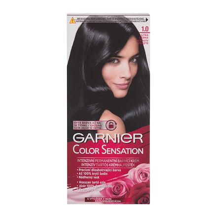 Garnier Color Sensation dámská permanentní barva na vlasy 40 ml odstín černá pro ženy