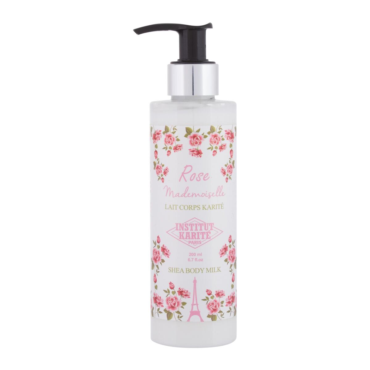 Institut Karité Shea Body Milk Rose Mademoiselle dámské hydratační tělové mléko s vůní růží 200 ml pro ženy