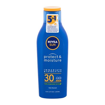 Nivea Sun Protect & Moisture SPF30 unisex hydratační mléko na opalování 200 ml