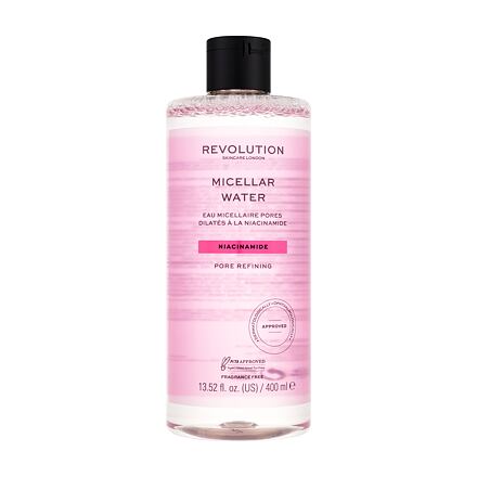 Revolution Skincare Niacinamide Pore Refining Micellar Water dámská micelární voda pro pleť s rozšířenými póry 400 ml pro ženy