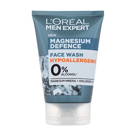 L'Oréal Paris Men Expert Magnesium Defence Face Wash pánský hydratační čisticí gel 100 ml pro muže