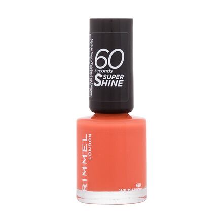 Rimmel London 60 Seconds Super Shine rychleschnoucí lak na nehty 8 ml odstín oranžová