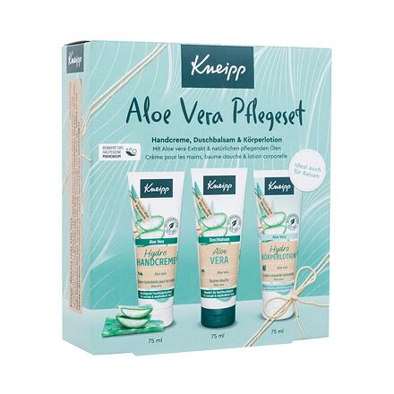 Kneipp Aloe Vera dámský dárková sada sprchový gel Aloe Vera 75 ml + krém na ruce Aloe Vera 75 ml + tělové mléko Aloe Vera 75 ml pro ženy