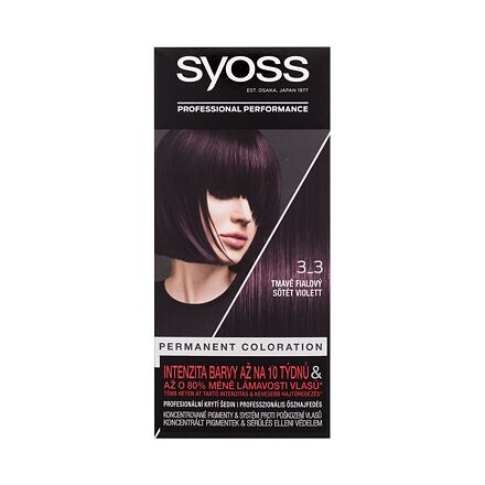 Syoss Permanent Coloration dámská permanentní barva na vlasy 50 ml odstín fialová pro ženy