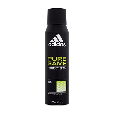 Adidas Pure Game Deo Body Spray 48H pánský deodorant ve spreji bez obsahu hliníku 150 ml pro muže