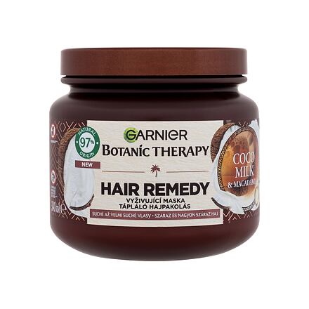 Garnier Botanic Therapy Cocoa Milk & Macadamia Hair Remedy dámská vyživující maska pro suché a velmi suché vlasy 340 ml pro ženy