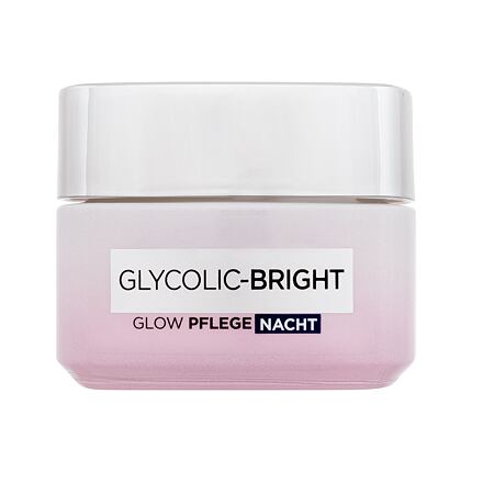 L'Oréal Paris Glycolic-Bright Glowing Cream Night dámský rozjasňující noční pleťový krém 50 ml pro ženy