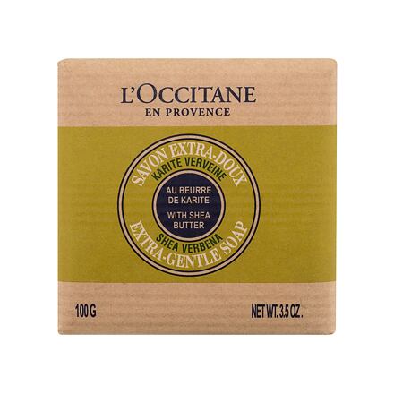L'Occitane Shea Butter Verbena Extra-Gentle Soap dámské extra jemné mýdlo s bambuckým máslem a verbenou 100 g pro ženy
