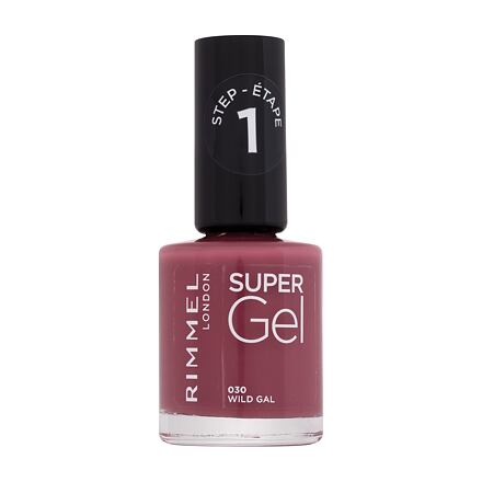 Rimmel London Super Gel STEP1 gelový lak na nehty 12 ml odstín růžová