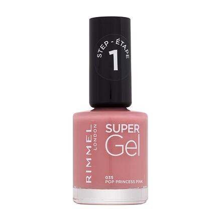 Rimmel London Super Gel STEP1 gelový lak na nehty 12 ml odstín růžová