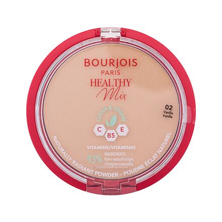 BOURJOIS Paris Healthy Mix Clean & Vegan Naturally Radiant Powder rozjasňující pudr 10 g odstín 02 vanilla