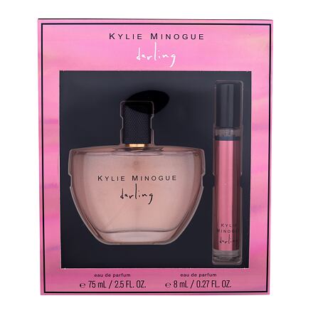 Kylie Minogue Darling dámská dárková sada parfémovaná voda 75 ml + parfémovaná voda 8 ml pro ženy poškozená krabička