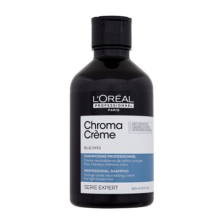 L'Oréal Professionnel Chroma Crème Professional Shampoo Blue Dyes dámský šampon pro světle hnědé vlasy k neutralizaci oranžových tónů 300 ml pro ženy