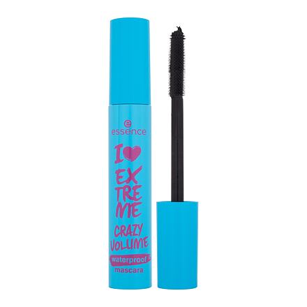 Essence I Love Extreme Crazy Volume Waterproof dámská voděodolná objemová řasenka 12 ml odstín černá