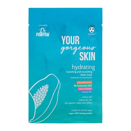 Dr. PAWPAW Your Gorgeous Skin Hydrating Sheet Mask dámská hydratační a vyživující plátýnková maska 25 ml pro ženy