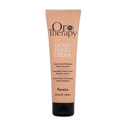 Fanola Oro Therapy 24K Gold Hand Cream dámský vyživující a hydratační krém na ruce 100 ml pro ženy