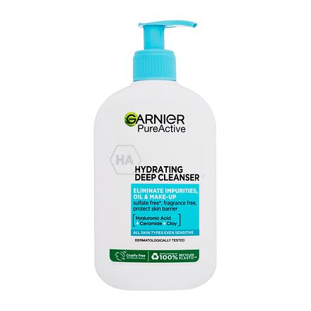 Garnier Pure Active Hydrating Deep Cleanser unisex hydratační čisticí gel proti nedokonalostem 250 ml unisex