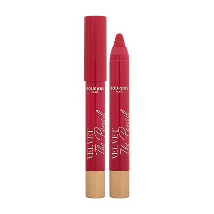 BOURJOIS Paris Velvet The Pencil dámská voděodolná a dlouhotrvající rtěnka v tužce 1.8 g odstín červená