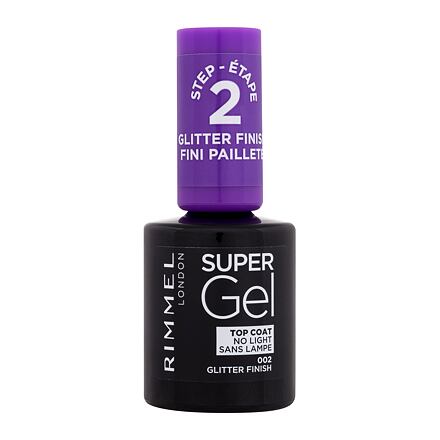 Rimmel London Super Gel Top Coat vrchní gelový lak na nehty 12 ml odstín transparentní