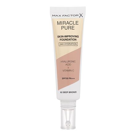 Max Factor Miracle Pure Skin-Improving Foundation SPF30 pečující hydratační make-up 30 ml odstín 82 Deep Bronze
