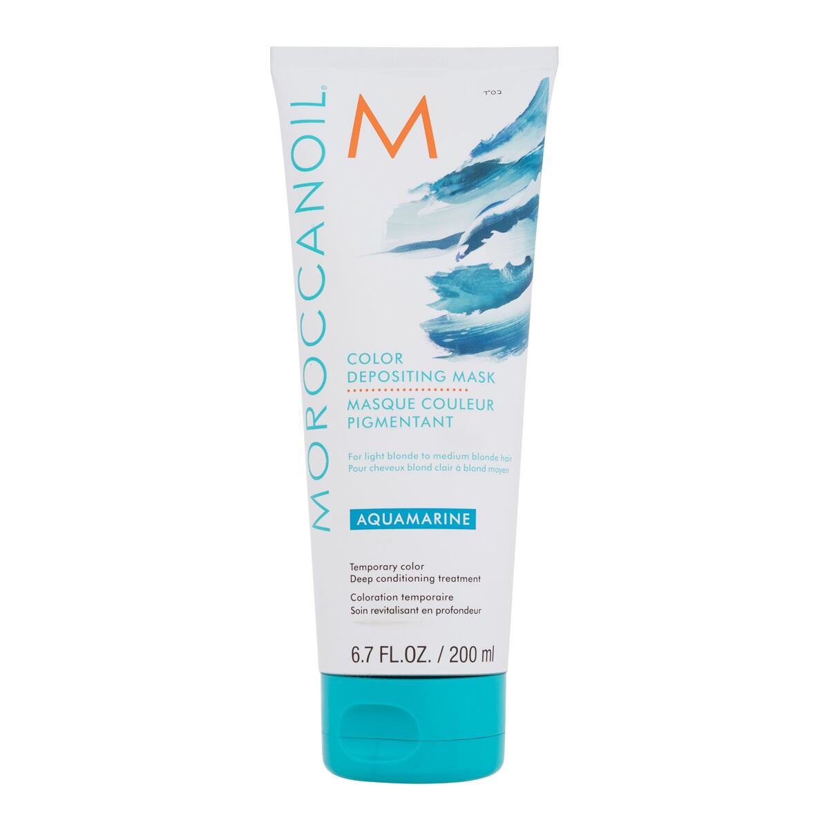 Moroccanoil Color Depositing Mask dámská tónovací maska pro světlé až středně tmavé blond vlasy 200 ml odstín modrá pro ženy