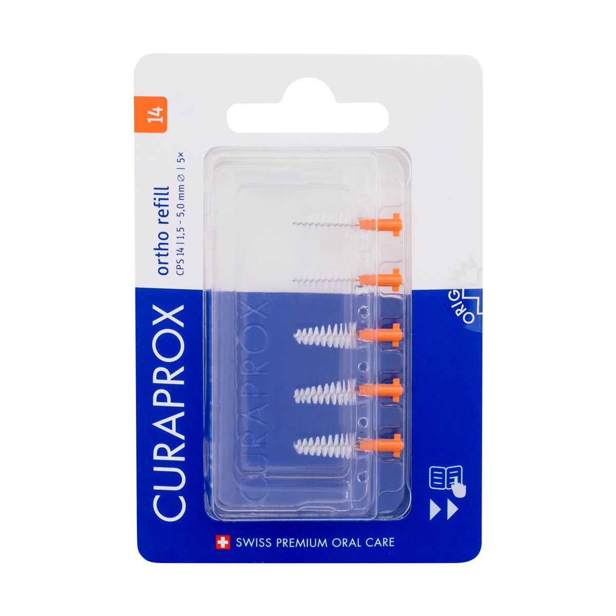 Curaprox CPS 14 Ortho Refill 1,5 - 5,0 mm mezizubní kartáček 5 ks