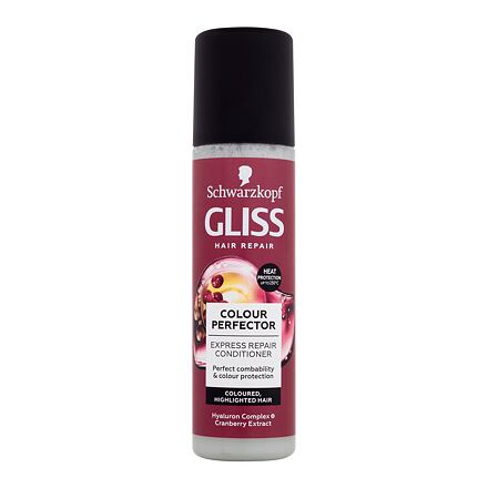 Schwarzkopf Gliss Colour Perfector Express Repair Conditioner dámská regenerační a ochranný bezoplachový kondicionér pro barvené vlasy 200 ml pro ženy