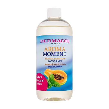 Dermacol Aroma Moment Papaya & Mint Tropical Liquid Soap unisex osvěžující tekuté mýdlo na ruce 500 ml unisex