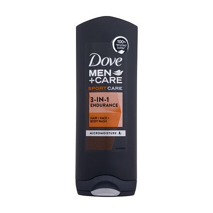 Dove Men + Care Sport Care Endurance pánský hydratační sprchový gel na tělo, obličej a vlasy po sportu 250 ml pro muže