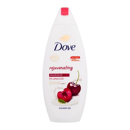 Dove Rejuvenating Cherry & Chia Milk dámský omlazující sprchový gel 250 ml pro ženy