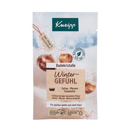 Kneipp Winter Feeling Saffron, Chestnut and Shea Butter dámská koupelová sůl 60 g pro ženy