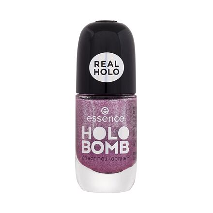 Essence Holo Bomb holografický lak na nehty 8 ml odstín růžová