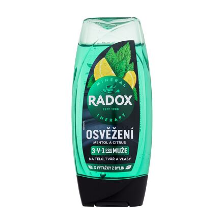 Radox Refreshment Menthol And Citrus 3-in-1 Shower Gel pánský osvěžující sprchový gel 225 ml pro muže