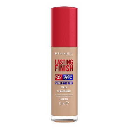 Rimmel London Lasting Finish 35H SPF20 dlouhotrvající hydratační make-up 30 ml odstín 100 Ivory