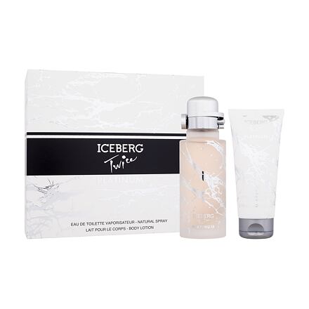 Iceberg Twice Platinum dámská dárková sada toaletní voda 125 ml + tělové mléko 100 ml pro ženy