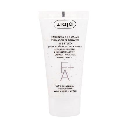 Ziaja Face Mask + Scrub With Elagic Acid dámská zklidňující, vyhlazující a exfoliační pleťová maska 55 ml pro ženy