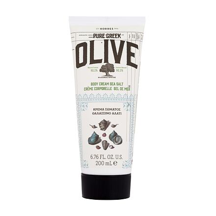 Korres Pure Greek Olive Body Cream Sea Salt dámský hydratační tělový krém s vůní mořské soli 200 ml pro ženy