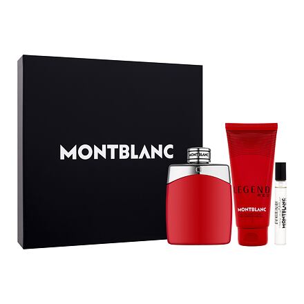 Montblanc Legend Red pánská dárková sada parfémovaná voda 100 ml + parfémovaná voda 7,5 ml + sprchový gel 100 ml pro muže