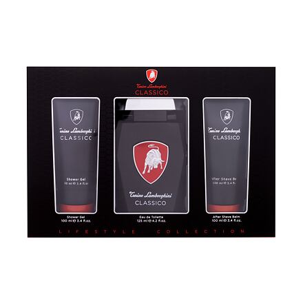 Lamborghini Classico pánská dárková sada toaletní voda 125 ml + sprchový gel 100 ml + balzám po holení 100 ml pro muže