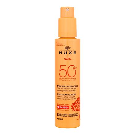 NUXE Sun Delicious Spray SPF50 unisex opalovací mléko ve spreji na tělo a obličej 150 ml