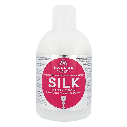 Kallos Cosmetics Silk dámský šampon pro vlasy poškozené chemickými úpravami 1000 ml pro ženy