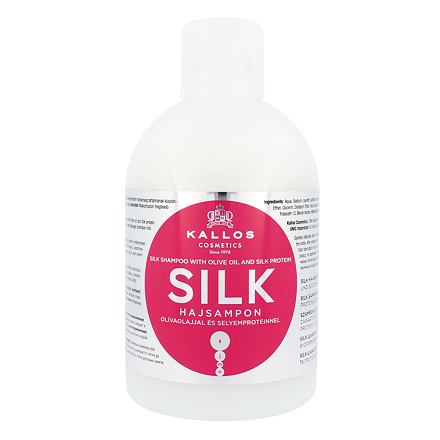 Kallos Cosmetics Silk dámský šampon pro vlasy poškozené chemickými úpravami 1000 ml pro ženy