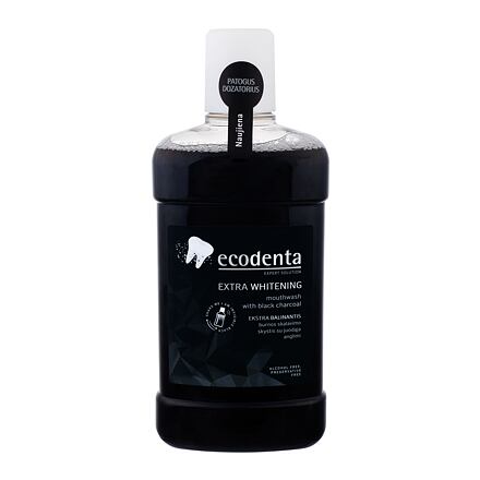 Ecodenta Mouthwash Extra Whitening ústní voda s černým uhlím 500 ml
