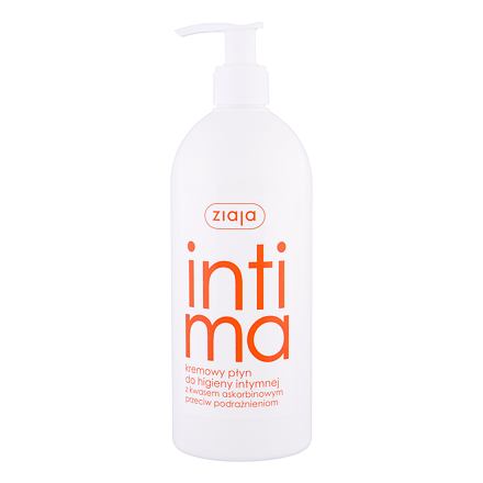 Ziaja Intimate Creamy Wash With Ascorbic Acid krémové mýdlo na intimní hygienu 500 ml pro ženy