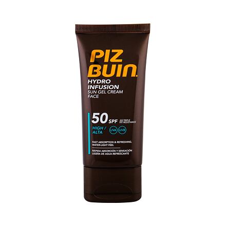 PIZ BUIN Hydro Infusion SPF50 unisex voděodolný hydratační opalovací krém na obličej 50 ml unisex