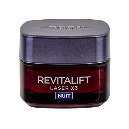 L'Oréal Paris Revitalift Laser X3 Night Cream dámský krém proti stárnutí pleti 50 ml pro ženy