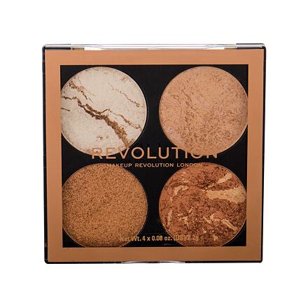 Makeup Revolution London Cheek Kit paletka vysoce pigmentovaných rozjasňovačů a bronzerů 8.8 g odstín don´t hold back