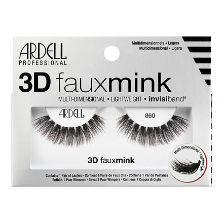Ardell 3D Faux Mink 860 dámské vícevrstvé umělé řasy odstín black