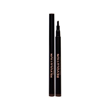 Makeup Revolution London Micro Brow Pen dámská tužka na obočí 1 ml odstín hnědá